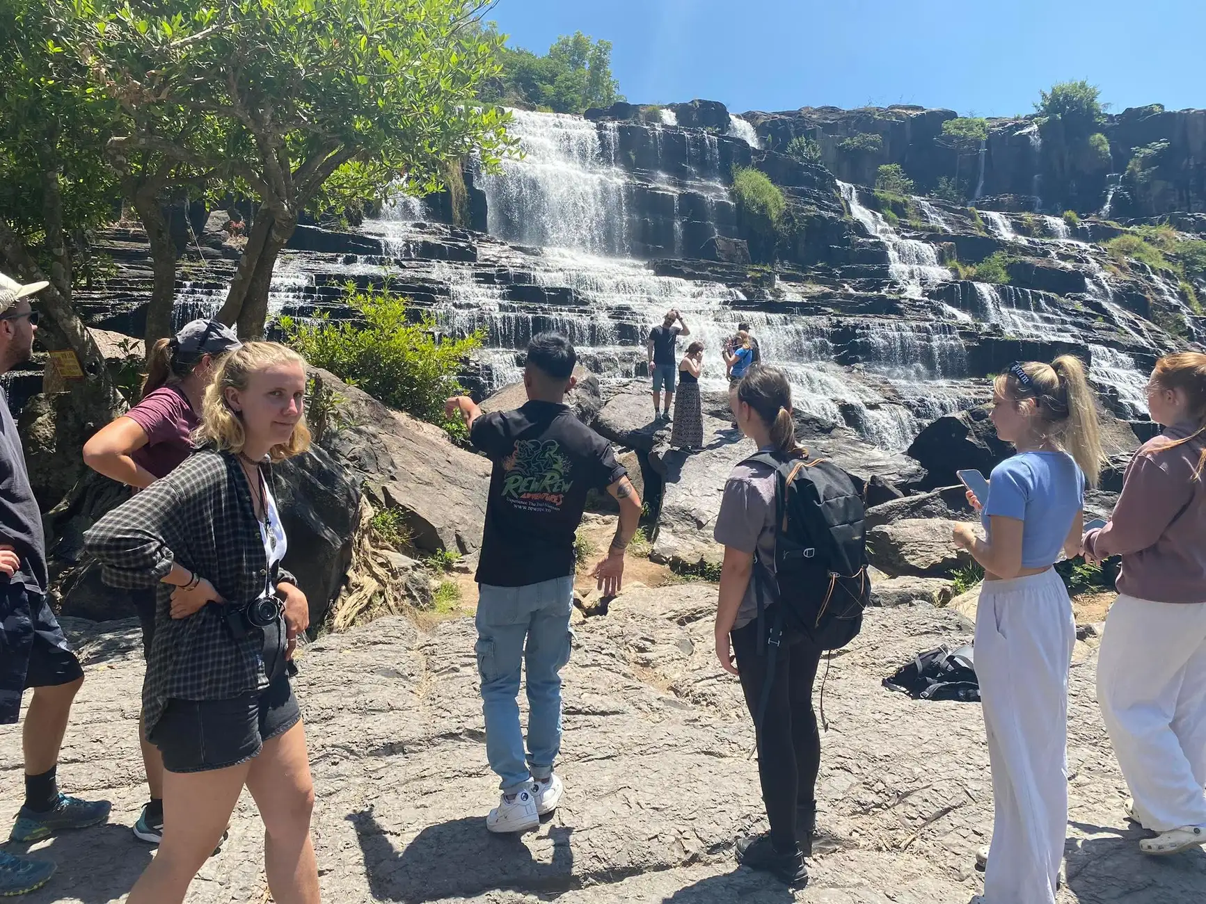 Waterfall stop on the Da Lat Waterfalls Tour