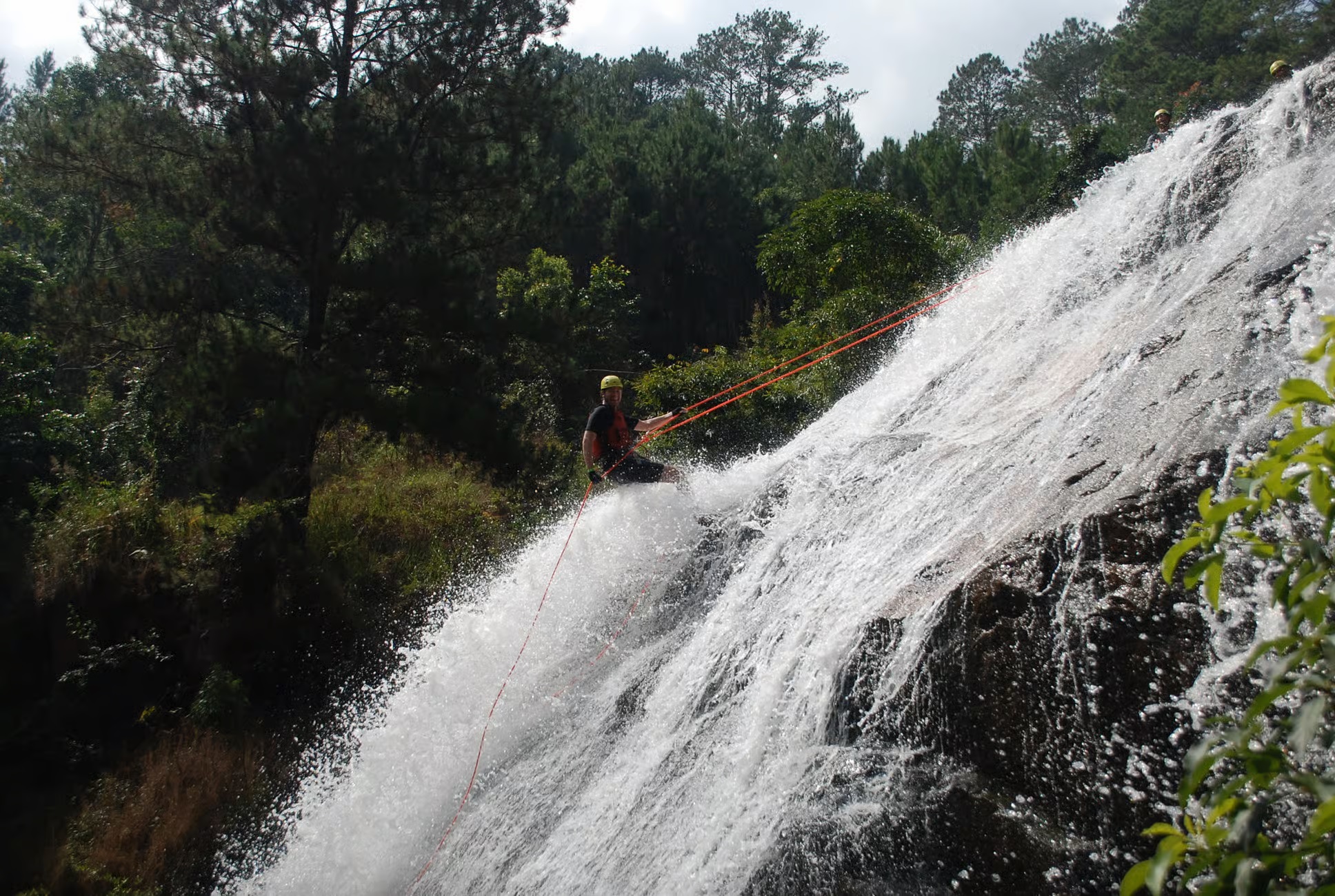 Abseiling waterfall